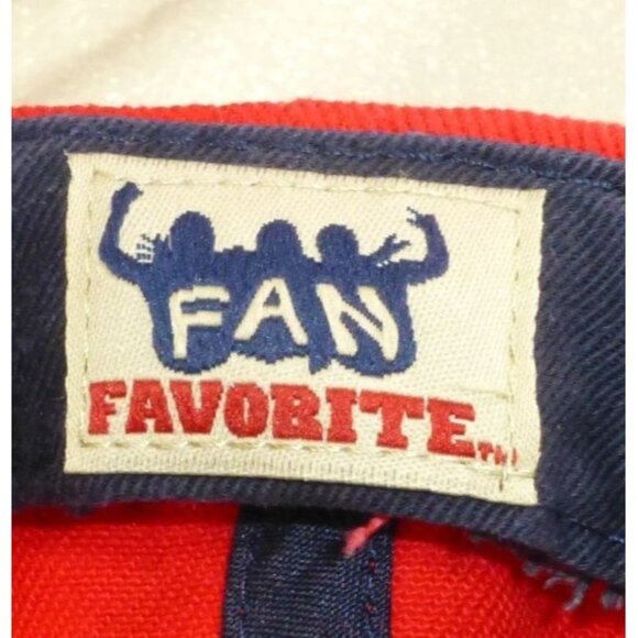 Atlanta Braves Fan Favorite Adjustable Baseball Cap Navy/Red Cotton One Size - Picture 6 of 7
